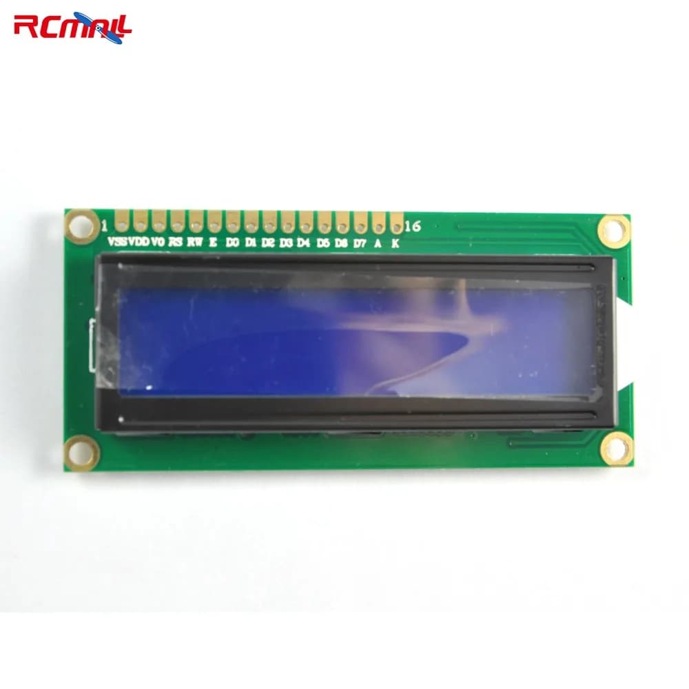 Modulo display LCD RCmall 1602 con retroilluminazione blu 51 Scheda di apprendimento che supporta LCD1602 16x2 LCD per Arduino