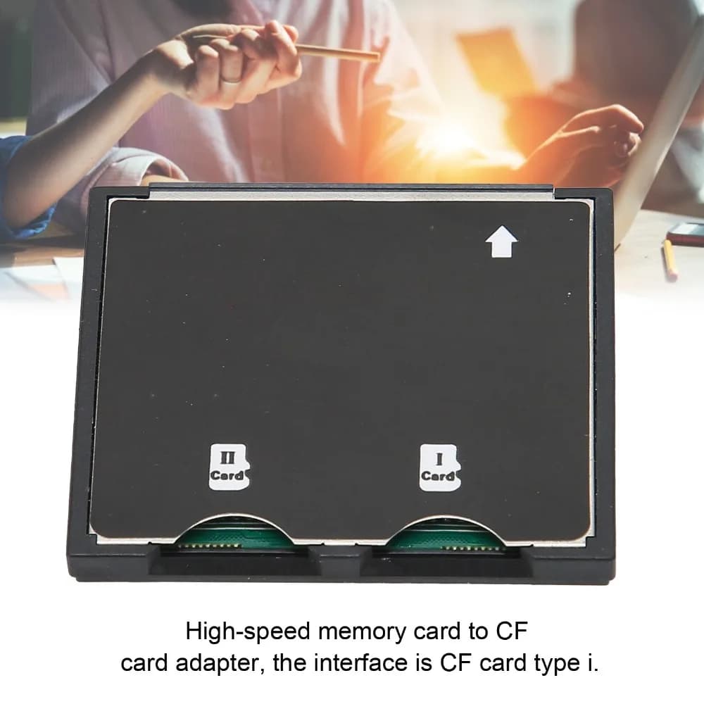 Dual Slot Memory Card/Micro Storage Card Micro SD TF to CF CF Type I Card Converter XC to CF Adapter High Speed Camera Adapter