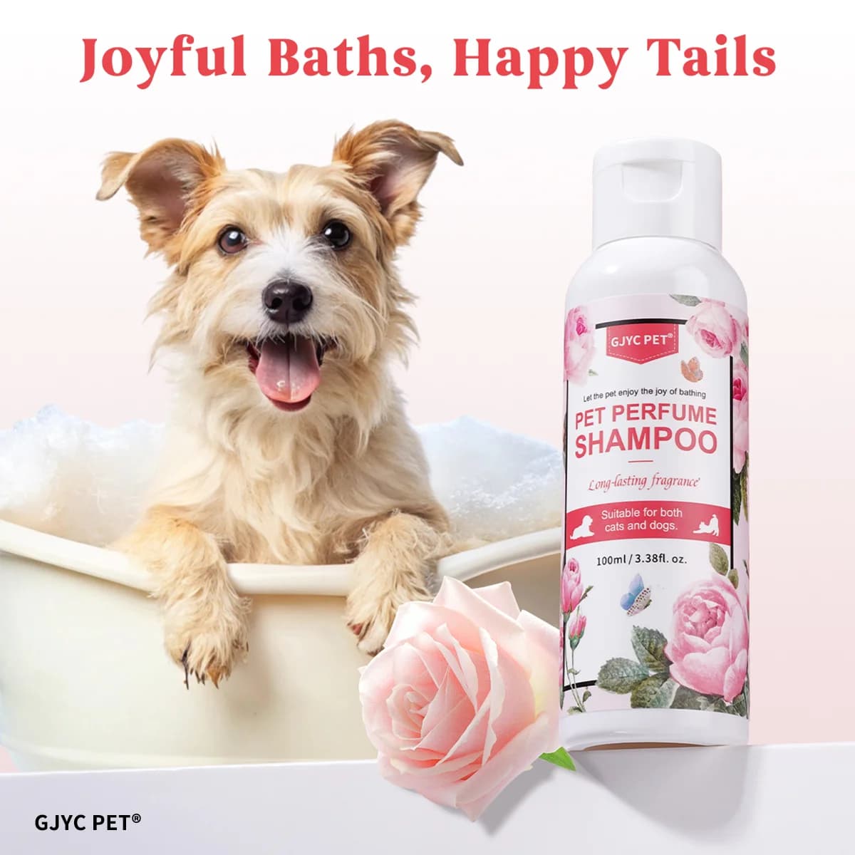 Shampoo Profumato per Cani e Gatti | Fragranza Naturale a Lunga Durata, Controllo degli Odori, PH Bilanciato per Pelli Sensibili, Cura Quotidiana
