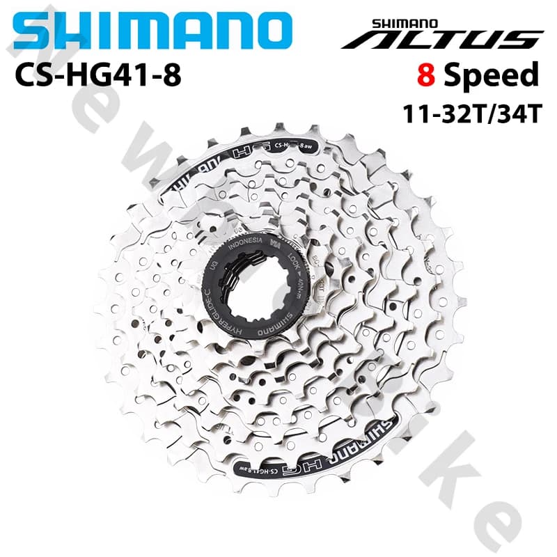 SHIMANO CS-HG41-8 8 Velocità 24 Velocità Mountain Bike Pieghevole Auto Cassetta Torre Ruota HG41-8 8s 8v 11-32T 11-34T Parti di Biciclette