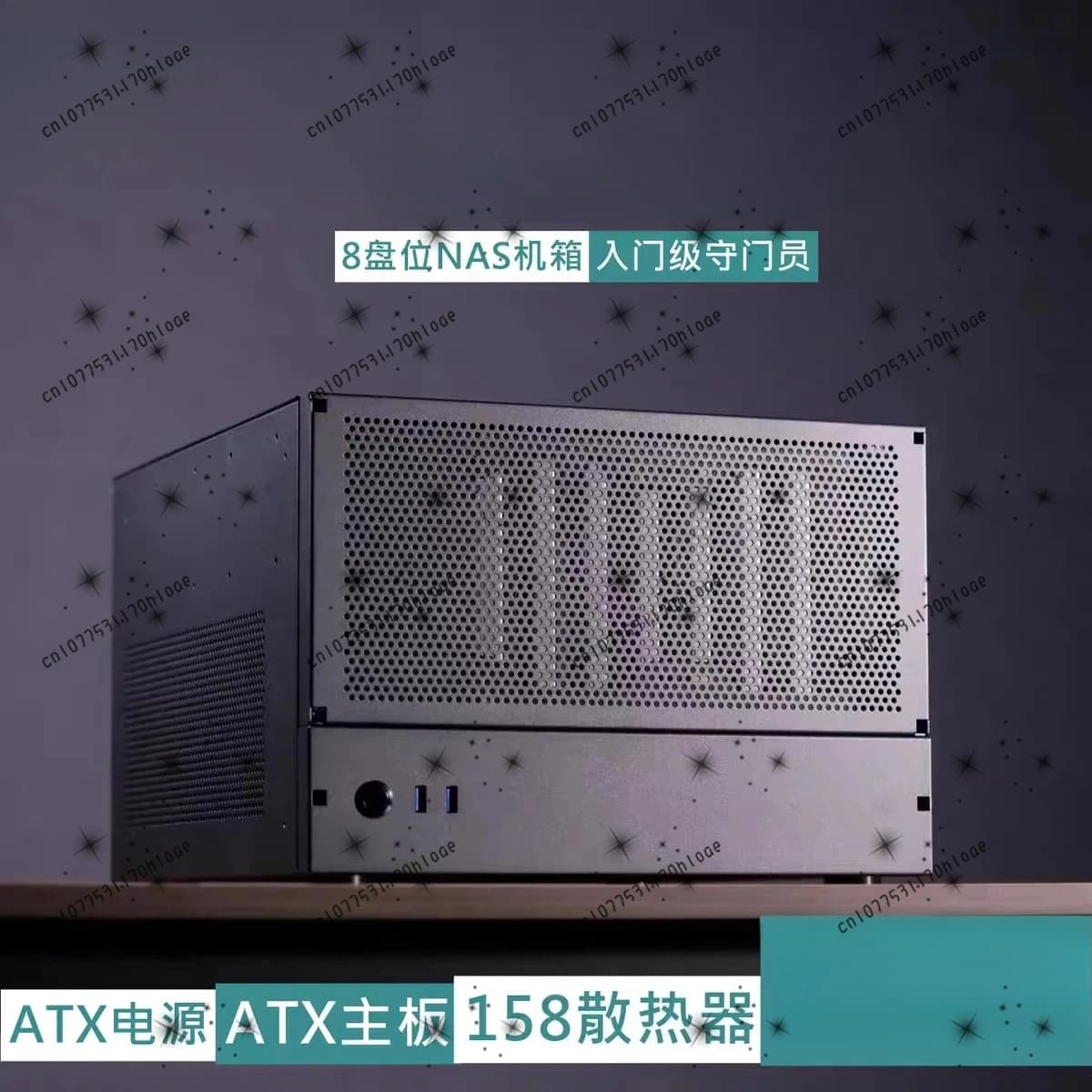 Telaio NAS con disco L8 ATX server di archiviazione UNRAID per mucca volante con troia nera