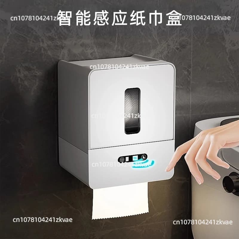 Dispenser automatico di carta igienica con sensore intelligente, portarotolo touchless a mani libere per cucina bagno, uso domestico