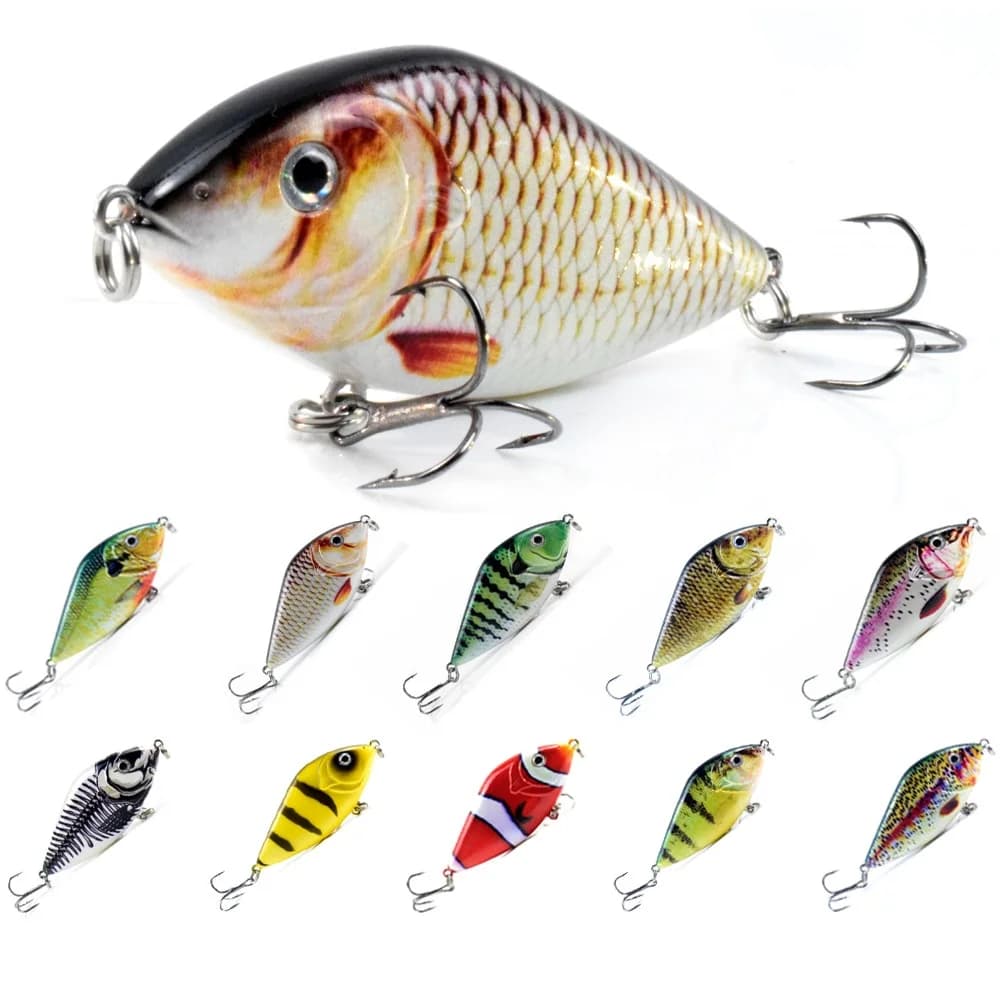 1PC 7CM/14.5g Roadrunner Affondamento Esca Falsa Pendolo Scorrevole Rumore Duro Esca Artificiale Bass Tackle con Ami Tripli Affilati