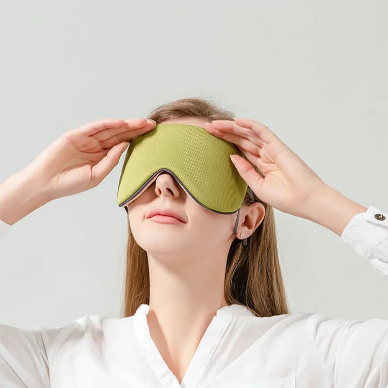 1pc maschera per dormire a doppia faccia maschera per gli occhi per dormire naturale copertura per visiera ombra disponibile benda traspirante benda da viaggio riposo per gli occhi