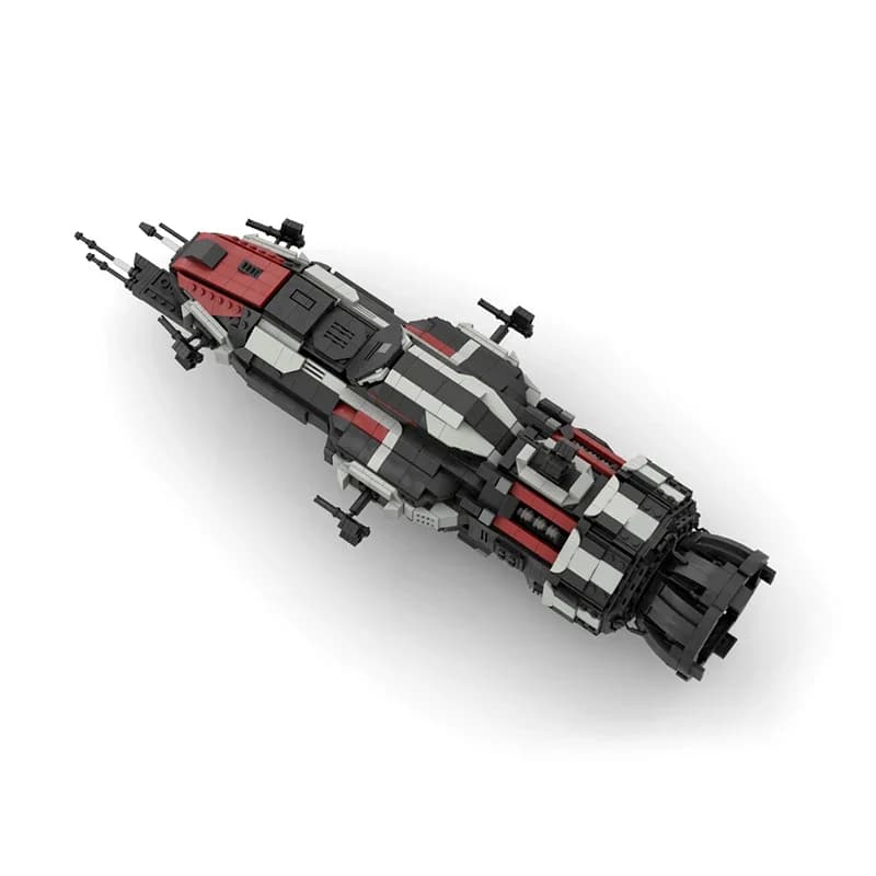 MOC Mid Scale Expanse Rocinante S4 Building Blocks Corvette-Class Light Frigate MCRN-Tachi Donnager Warsship Bricks Toy Kid Gift