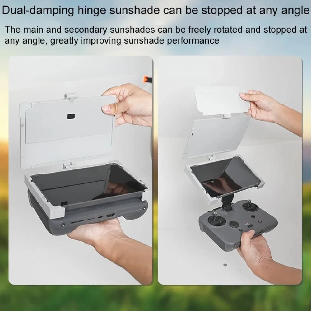 Protezione solare 2 in 1 Guscio protettivo per schermo del telecomando DJI RC Pro 2, parasole per accessori drone DJI Mavic 4 PRO