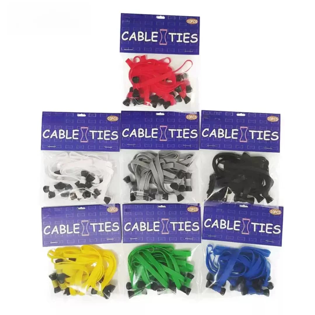 Colorful Rubber Band Cable Ties for Film Crew Storage High Temperature Resistant