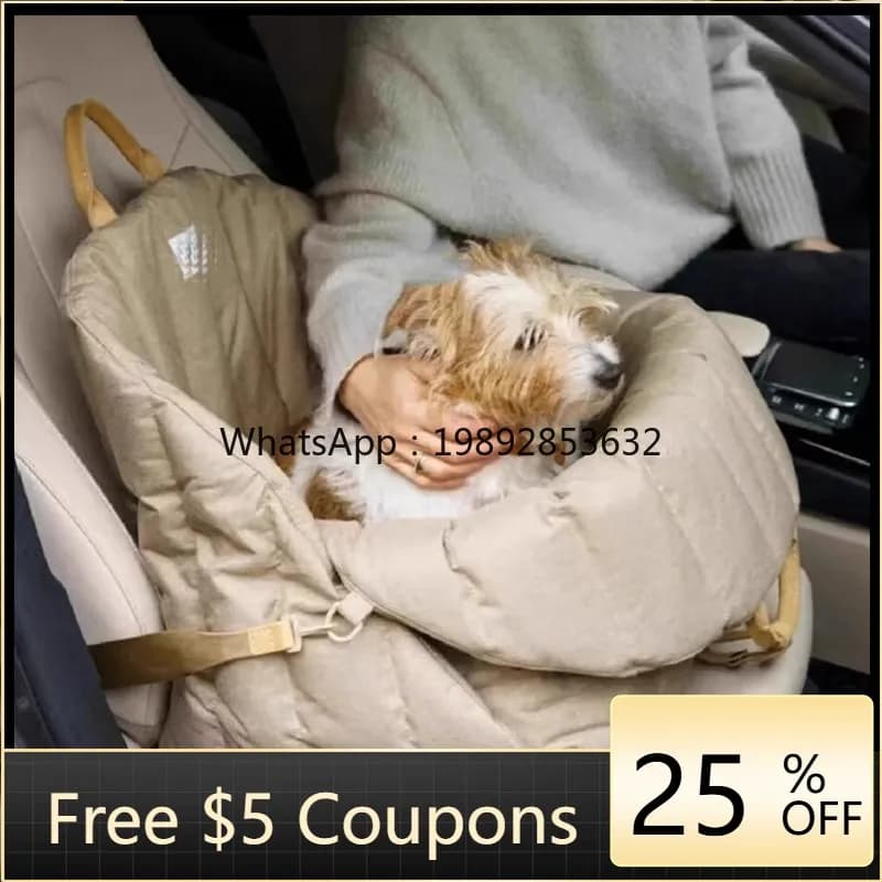 LYY Trasportino per cani Trasportino per gatti Seggiolino per auto per cani portatile Trasportino per cuccioli Cuscino per animali domestici Viaggio in auto Essenziale