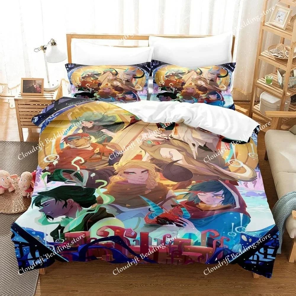 3d Print Anime Game Pyre Bedding Set Duvet Cover Comforter Bed Set Quilt Cover Pillowcase King Queen Twin Size Boys Girl Adult02