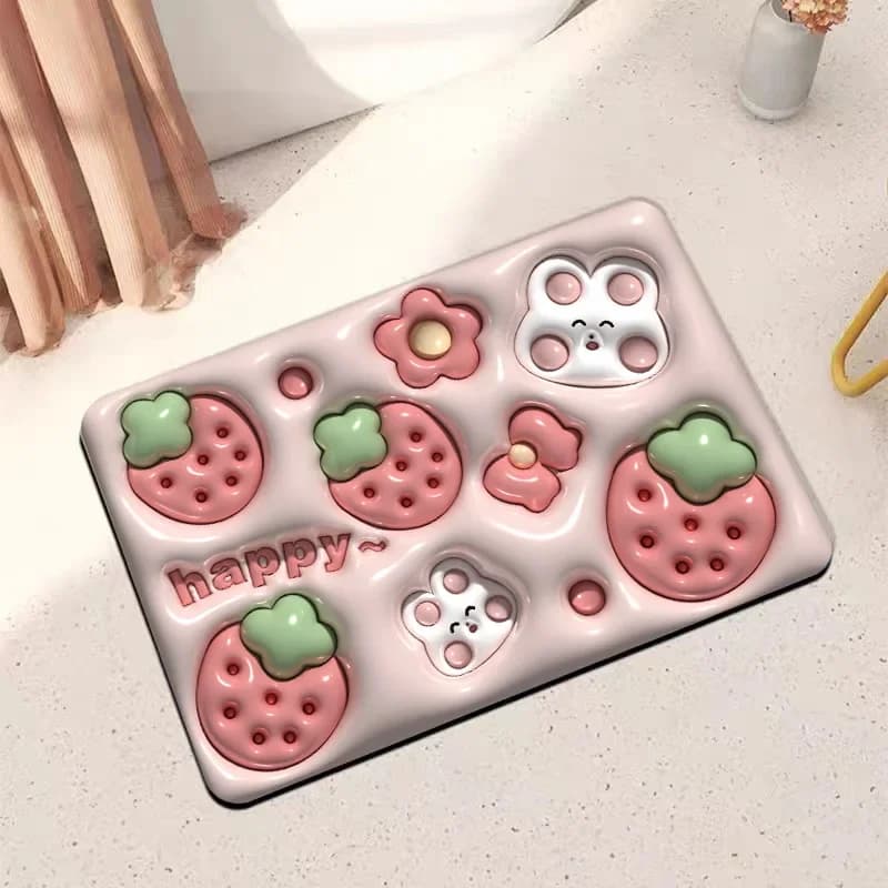 Tappetini da bagno assorbenti Tappeti da bagno stile espansivo Tappetino da ingresso antiscivolo Tappetini da pavimento Tappeti da toilette Tappetino per piedi carino per la casa