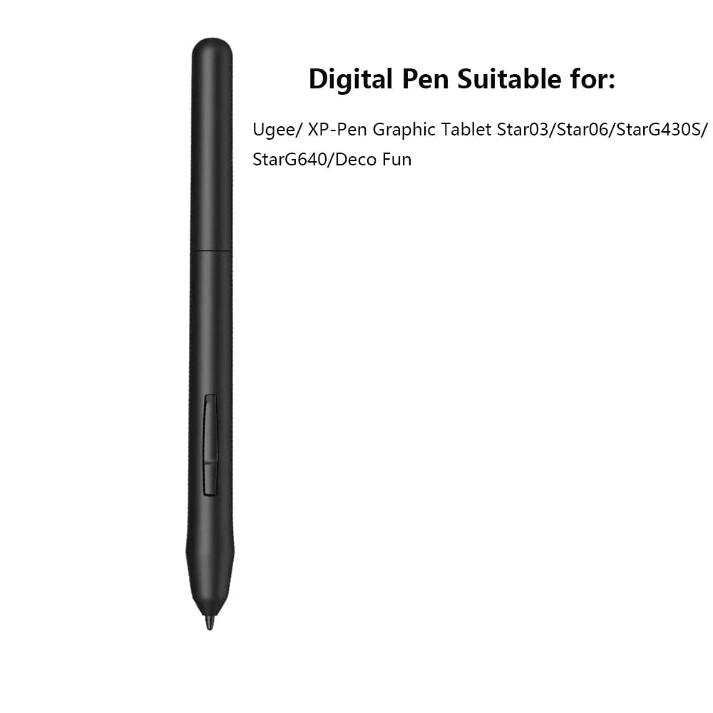PN01 Stilo passivo senza batteria con 5 pennini sostitutivi per tablet grafico XP-Pen / Ugee Star03/Star06/StarG430S/StarG640/Deco Fun