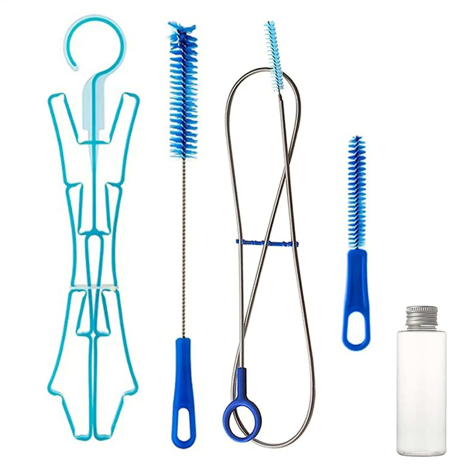 4in1 Hydration Water Bladder Cleaning Kit Multifunction Water Bag Cleaning Tool Outdoor Camping Tools for Water Bladders