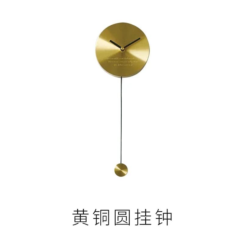 Creative Brass Gold Wall Clock Metal Nordic Modern Silent Clock Home Decor Watch for Bedroom Living Room Decoration Gift