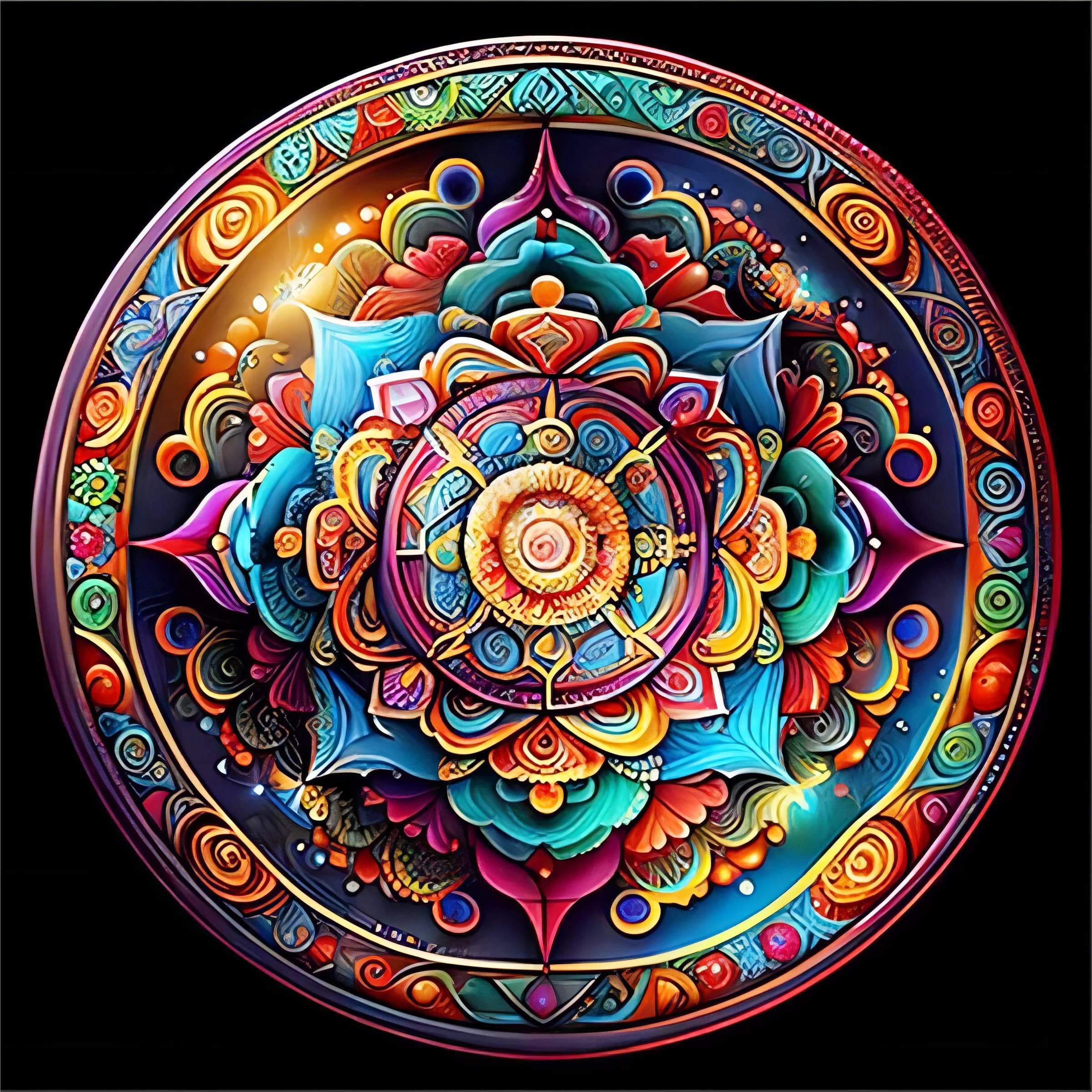 GATYZTORY Mandala Diamond Painting Kit completo 5D Fai da te Mosaico completo Fiore Ricamo Hobby creativi Decorazioni per la casa