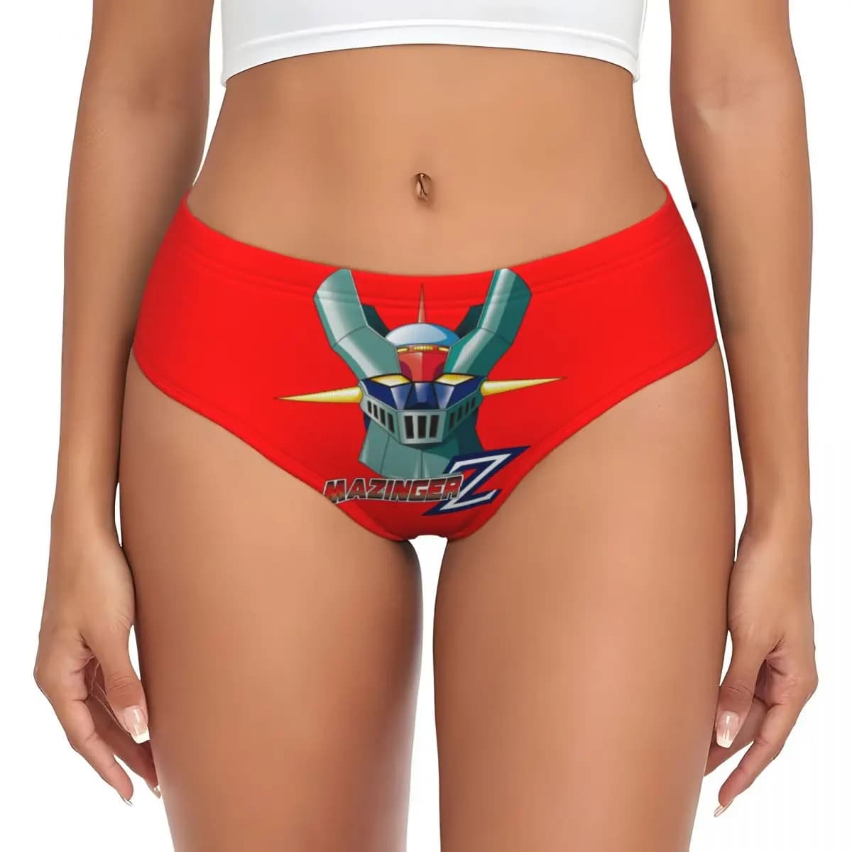 Mutandine Personalizzate da Donna Mazinger Z UFO Robot, Slip Femminili Morbidi Grendizer Anime Manga