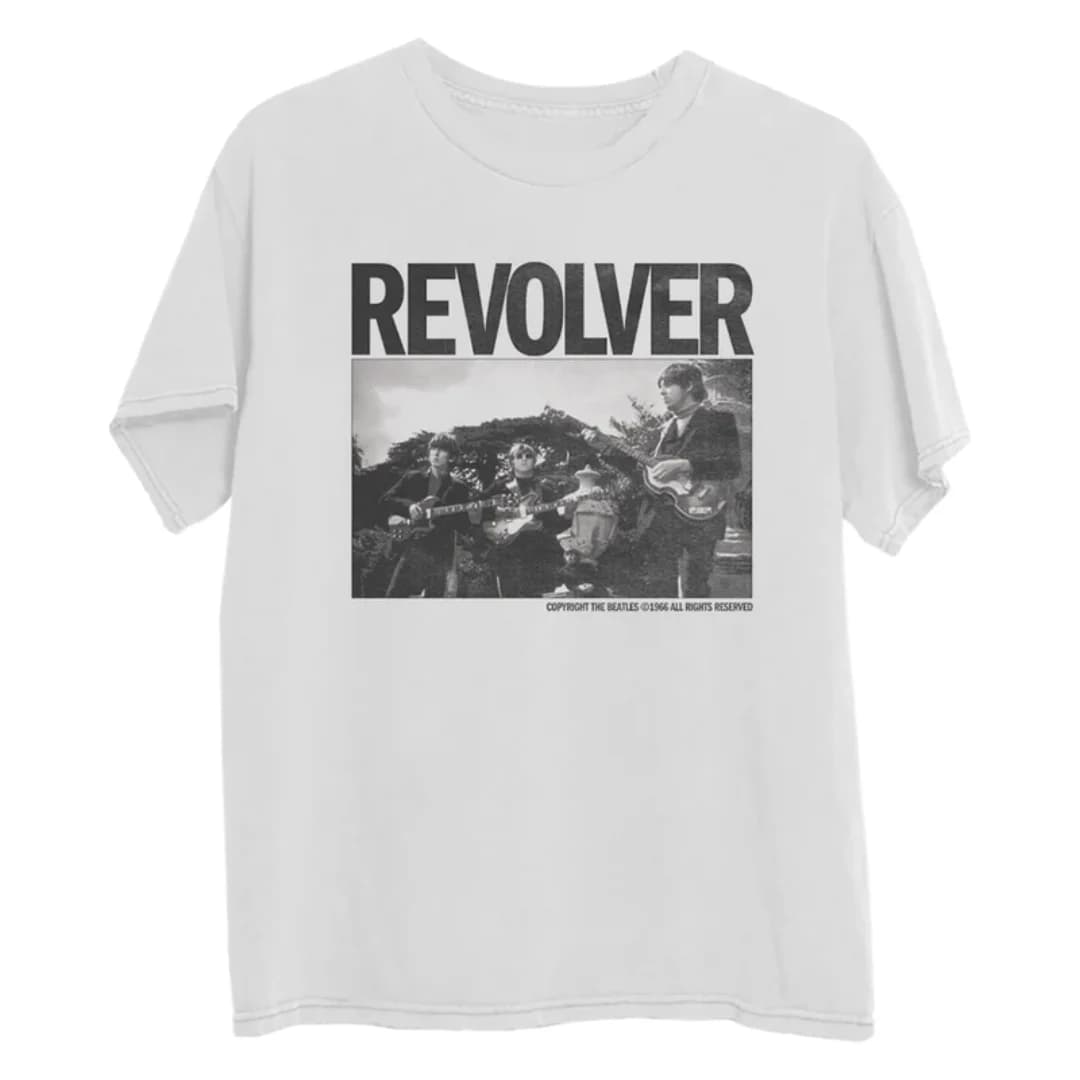 T-shirt grafica The Beatles Band Revolver White Photo T-Shirt T-shirt sportiva estiva da uomo Abbigliamento per bambini Tee Y2k Donna