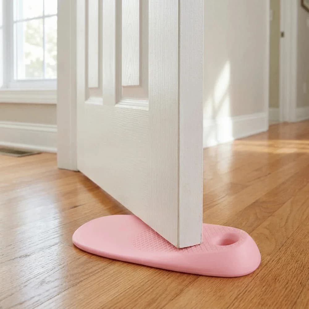 Fermaporta di Sicurezza Antiscivolo per Animali Domestici, Cuneo in Silicone Ispessito Antivento e Anti-Pizzicamento, Adatto agli Animali