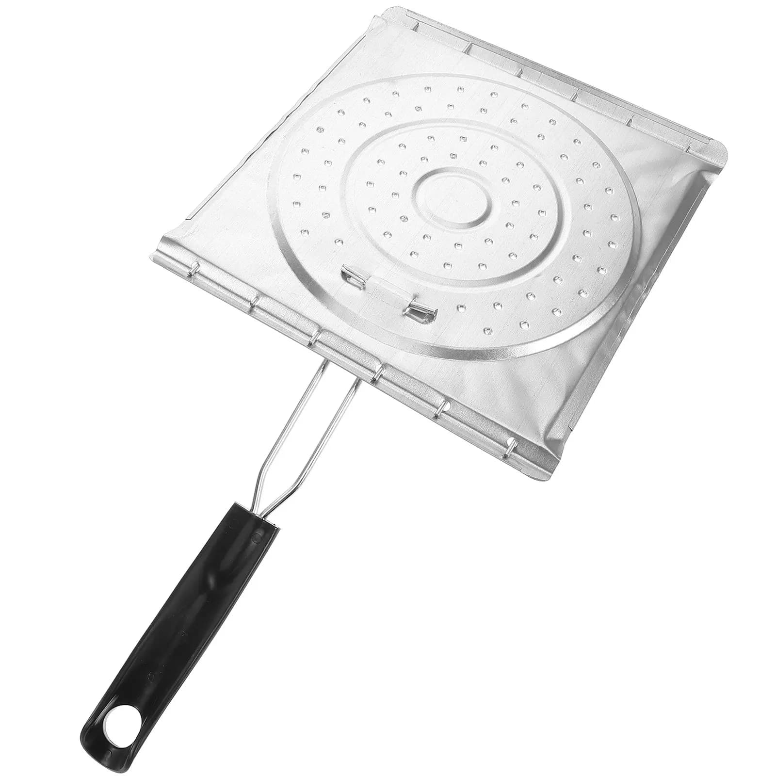 Piastra per Quesadilla 2 in 1, Classica Tostiera per Pane e Arepa, Diffusore di Calore, Griglia Pieghevole, Utensile da Campeggio per Piano Cottura
