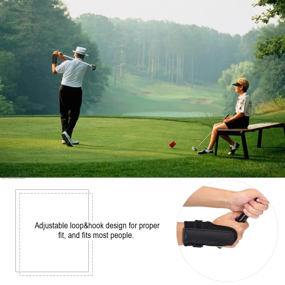 Ausili per l'allenamento dell'oscillazione da golf Accessorio per golfista correttore per tutore da polso per pratica dritta
