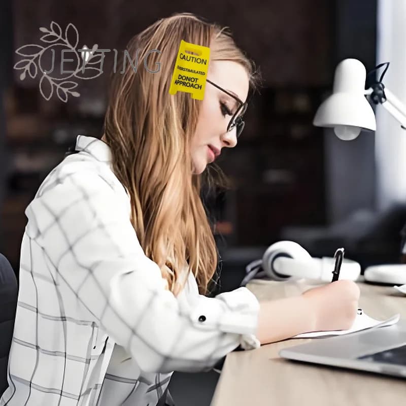 (SMTGDP11) Segno di Attenzione 'Overstimulated' Divertente Fermacapelli a Forma di Artiglio 'Hold On Partner Im Over Stimulated', Piccoli Segni per Dire 'Ti Amo'