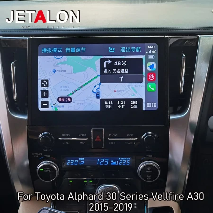 10.5" Android For Toyota Alphard 30 Series Vellfire A30 2015-2019 Modified 35 Series 2023 A35 Carplay Navigation Head Unit 4G