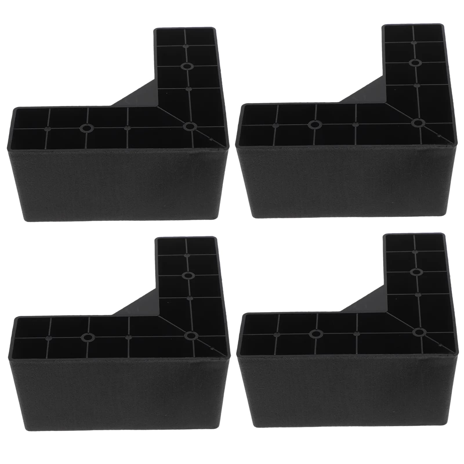 4 pezzi Rialzi per divano Piedini di supporto in plastica Gambe per mobili Divano Supporti per ufficio