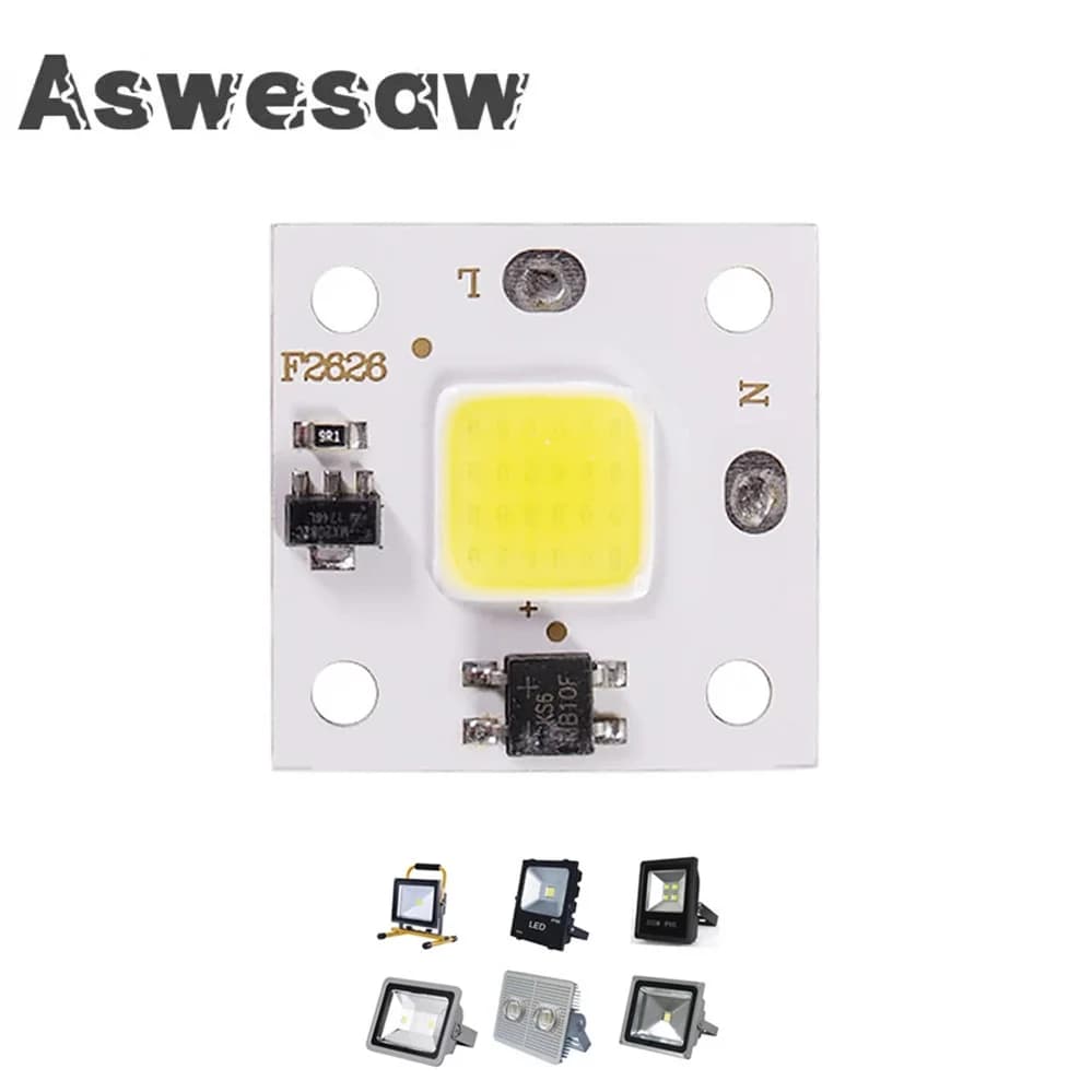 10W modulo COB 220V LED Chip diodi lampadina per faretto esterno giardino perline di luce integrate Lampada illuminazione fai da te