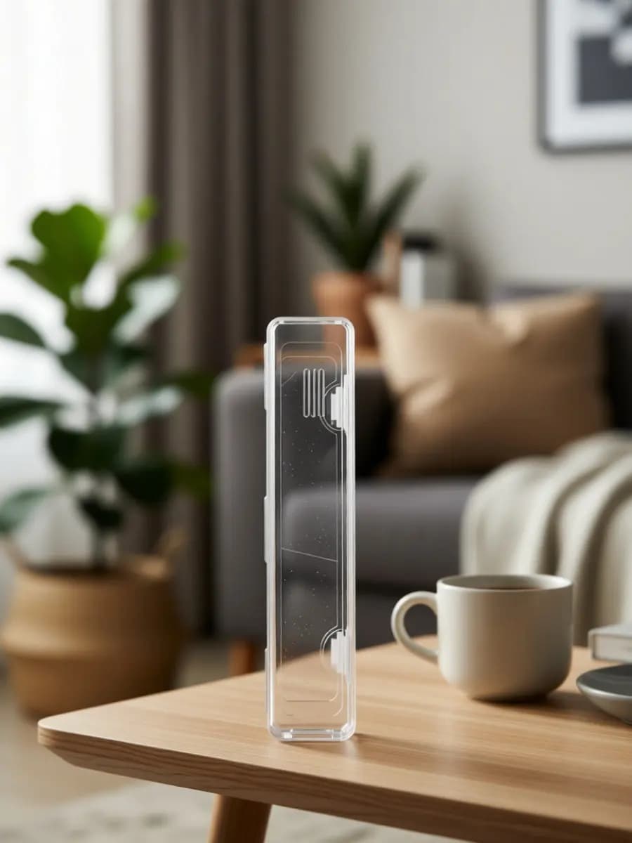 Portable Clear Travel Toothbrush Storage Box Hard Plastic Toothbrush and Toothpaste Case Holder Shower Hanging Organizer