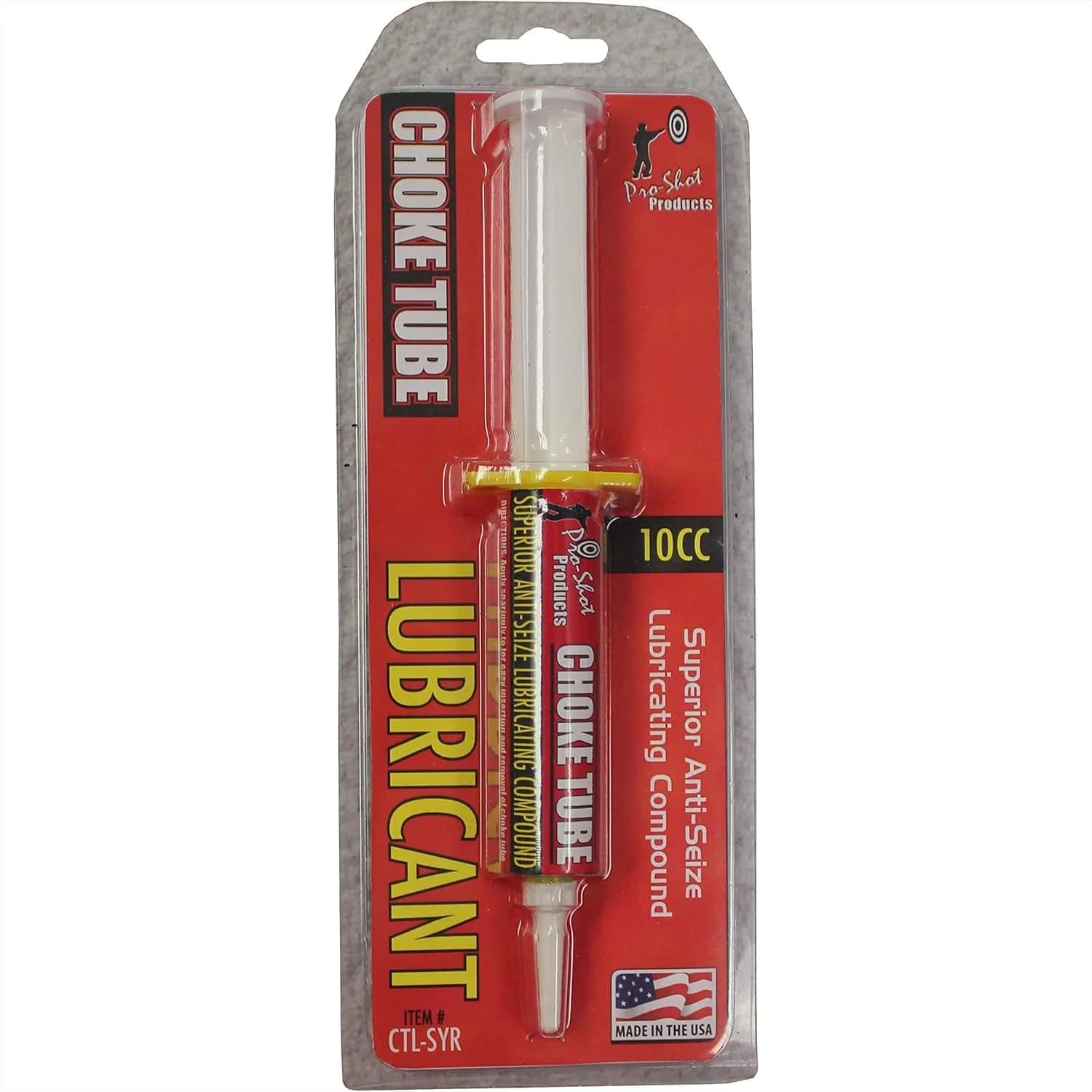 Siringa da 10cc con tubo per lubrificazione filetti e lubrificante antiaderente per la pulizia delle armi, resistente al calore, per fucili e strumenti da armaio