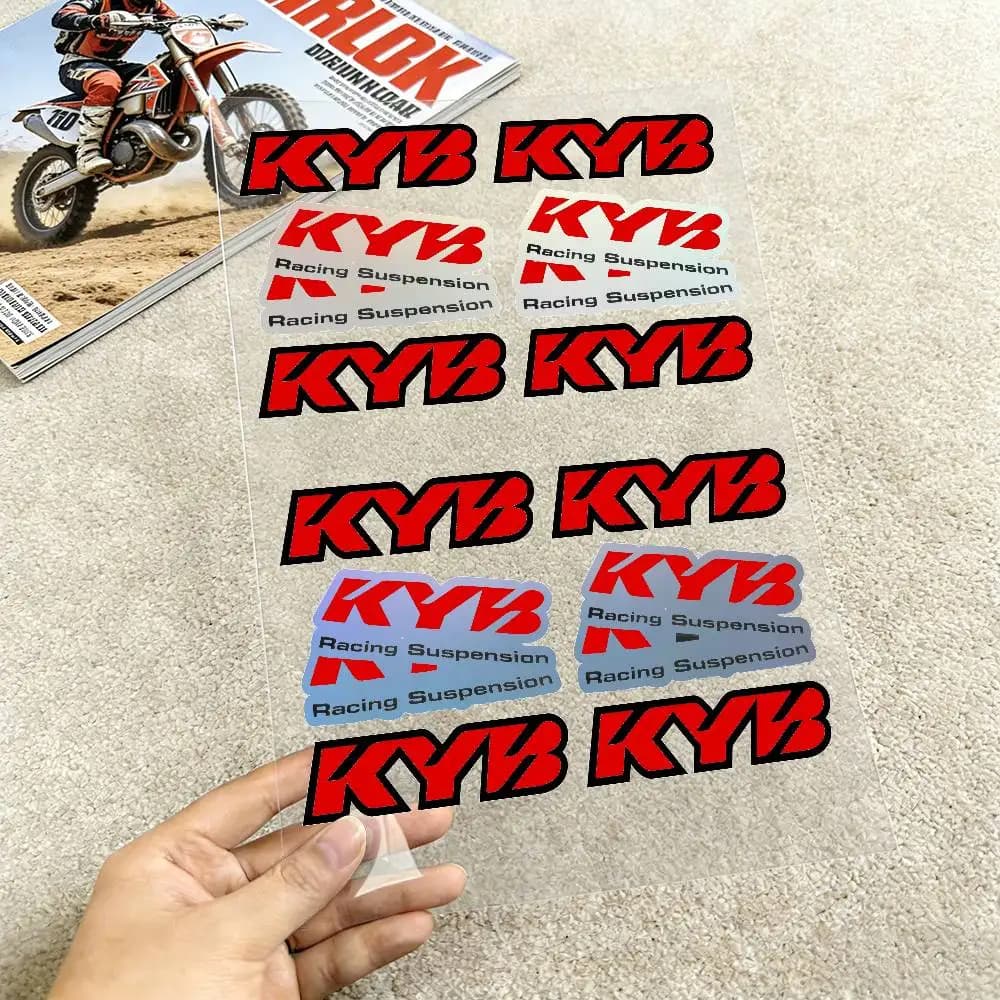 Adesivi Riflettenti per Moto Laser For Kyb, Segnalazione di Sicurezza 3M Notturna per Caschi da Scooter