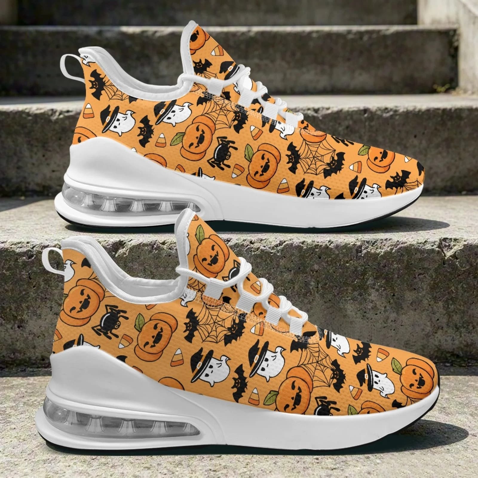 XIXIRIMIDO Halloween Air Cushion Shoes Women's Sneakers Ladies Shoes Breathable Tenis Feminino Academia Sandals for Woman