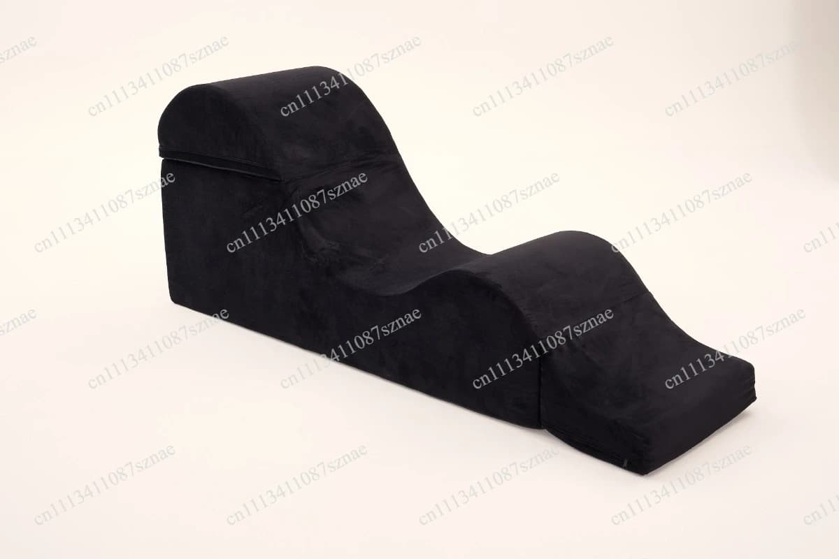 Poltrona Convertibile per Yoga per Adulti con Imbottitura Ergonomica in Schiuma, Cuscino Lombare e Rivestimento Lavabile con Tasca Portaoggetti