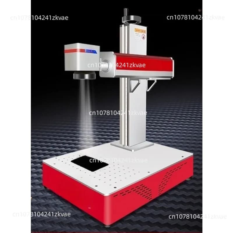 Macchina per incisione laser a fibra da tavolo Mini sistema di allineamento scanner Macchina integrata Macchina per marcatura targhetta laser a fibra