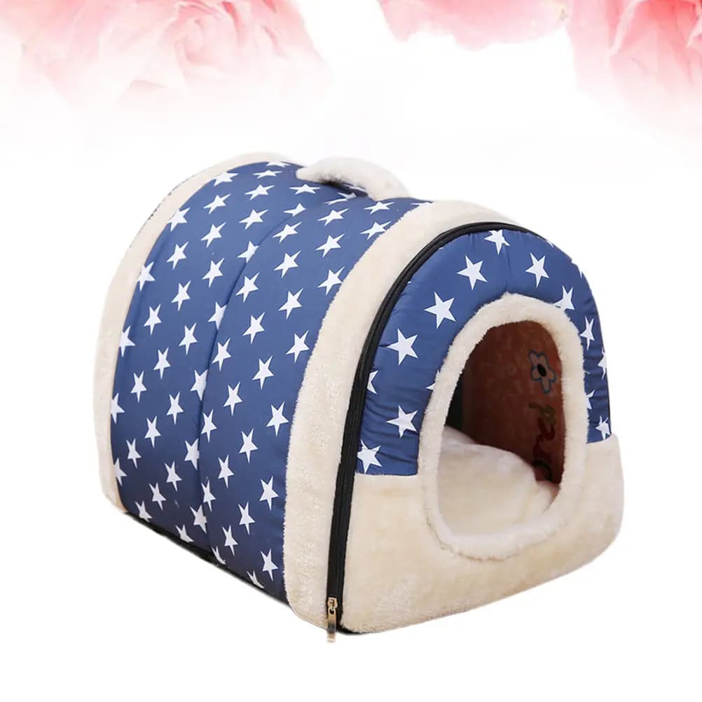 Cuccia per Animali Domestici 35x30cm con Design a Stella, Morbido e Confortevole Tappetino per Gatti e Cani, Ideale per Divano, Letto, Auto, Viaggi