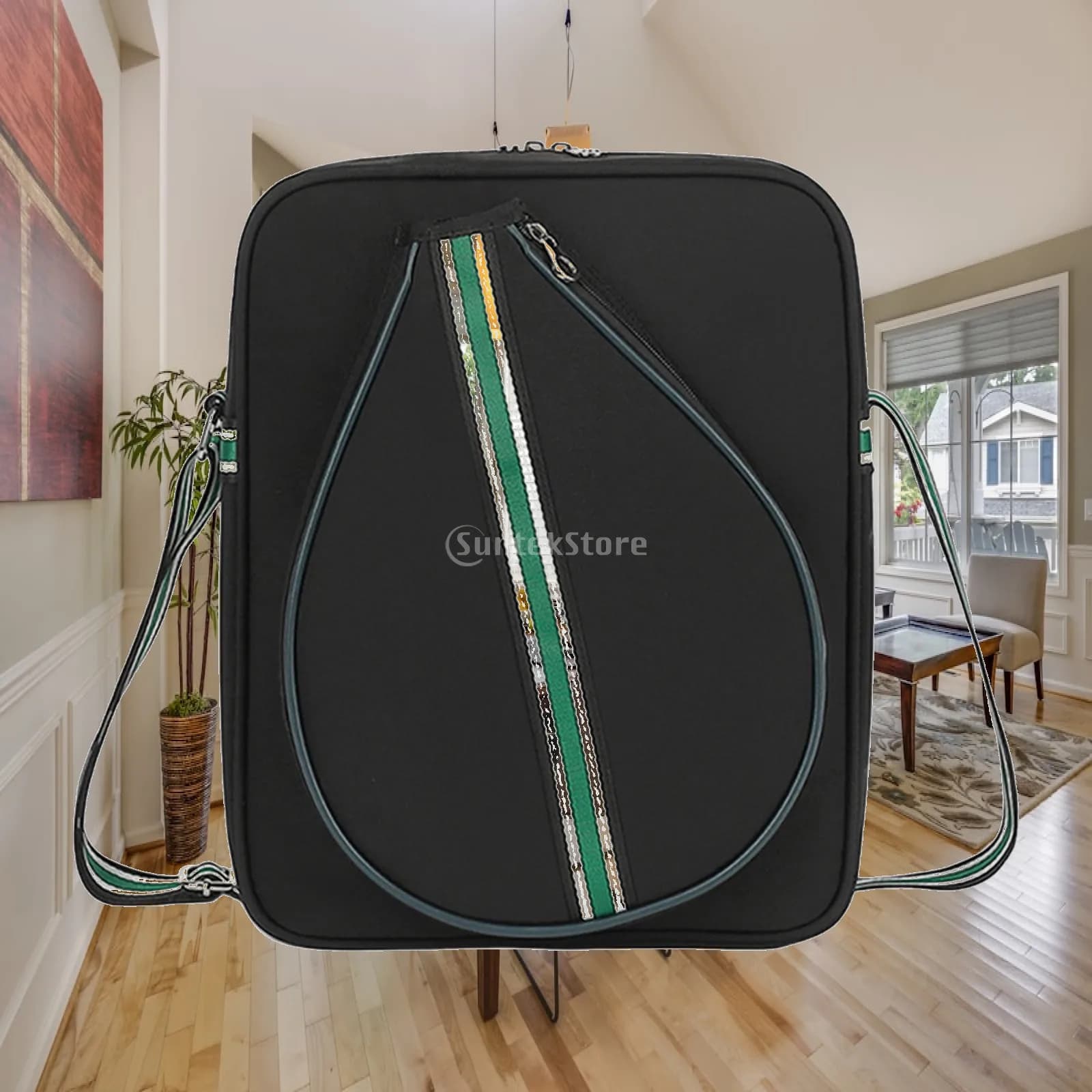 Badminton Racket Bag Sport Handbag Oxford Cloth Crossbody Bag for Badminton Racquet Men Women Tennis Racket Pickleball Paddles
