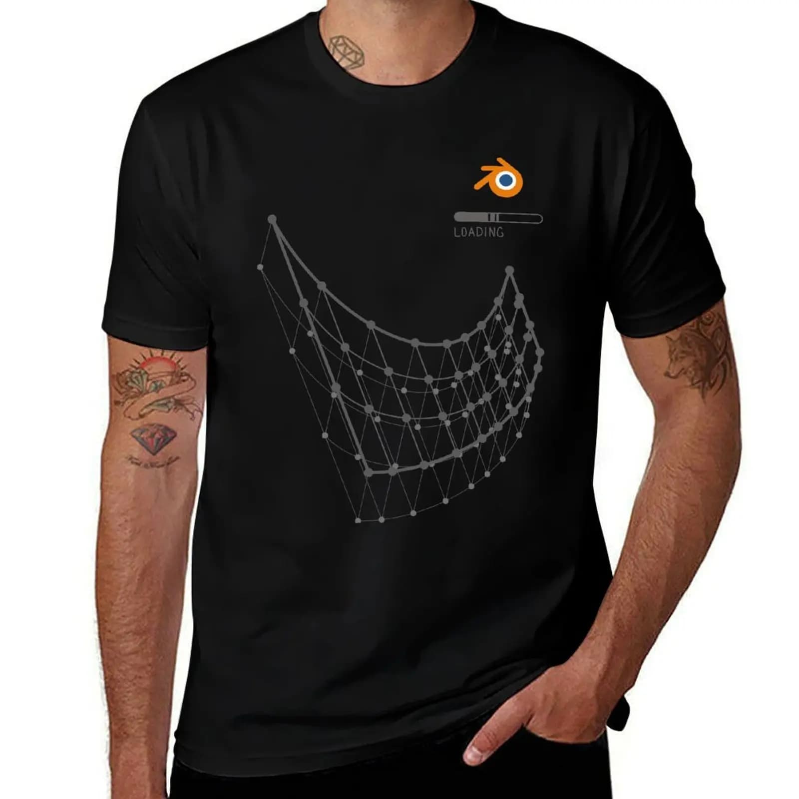 3d modeling in blender T-Shirt Everyday Wear Basic Short Sleeve Top