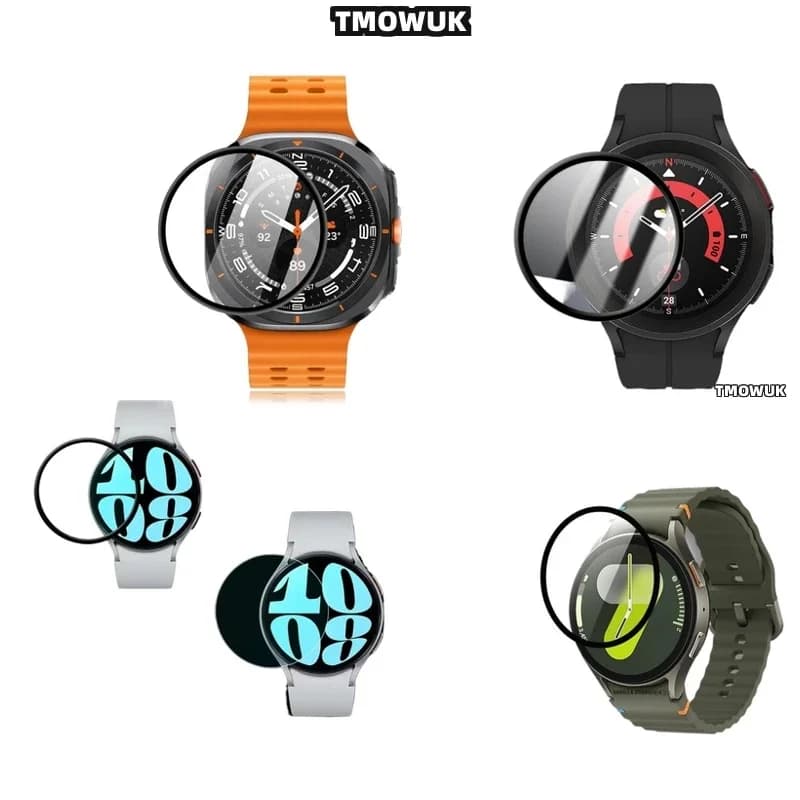 Pellicola Protettiva per Schermo Samsung Galaxy Watch 4 5 6 7 Ultra FE PRO, Copertura Completa Curva Morbida