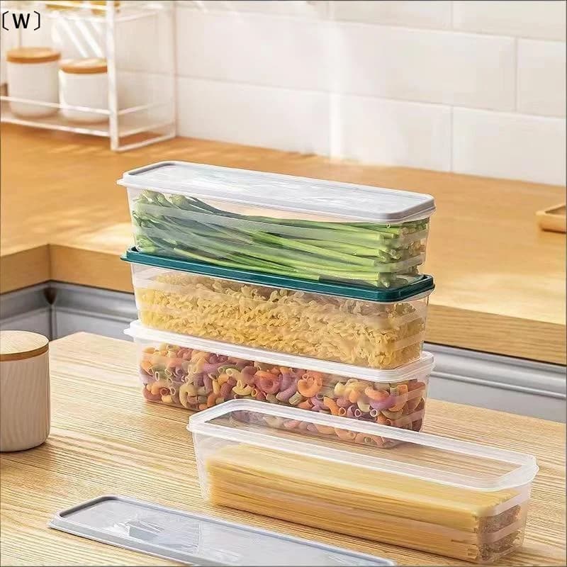 〔W〕Storage Box Fresh-keeping Food Storage Container Cold Refrigerator Sealed Kitchen Fresh Fruit Storage Box With Lid Jars
