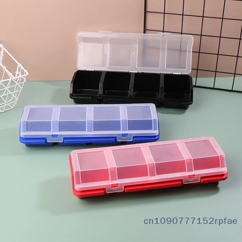 {NN72} 1 Pc Multi-Compartment Organizer Box For Screws & Small Parts - Durable Plastic Hardware And Jewelry Storage Case