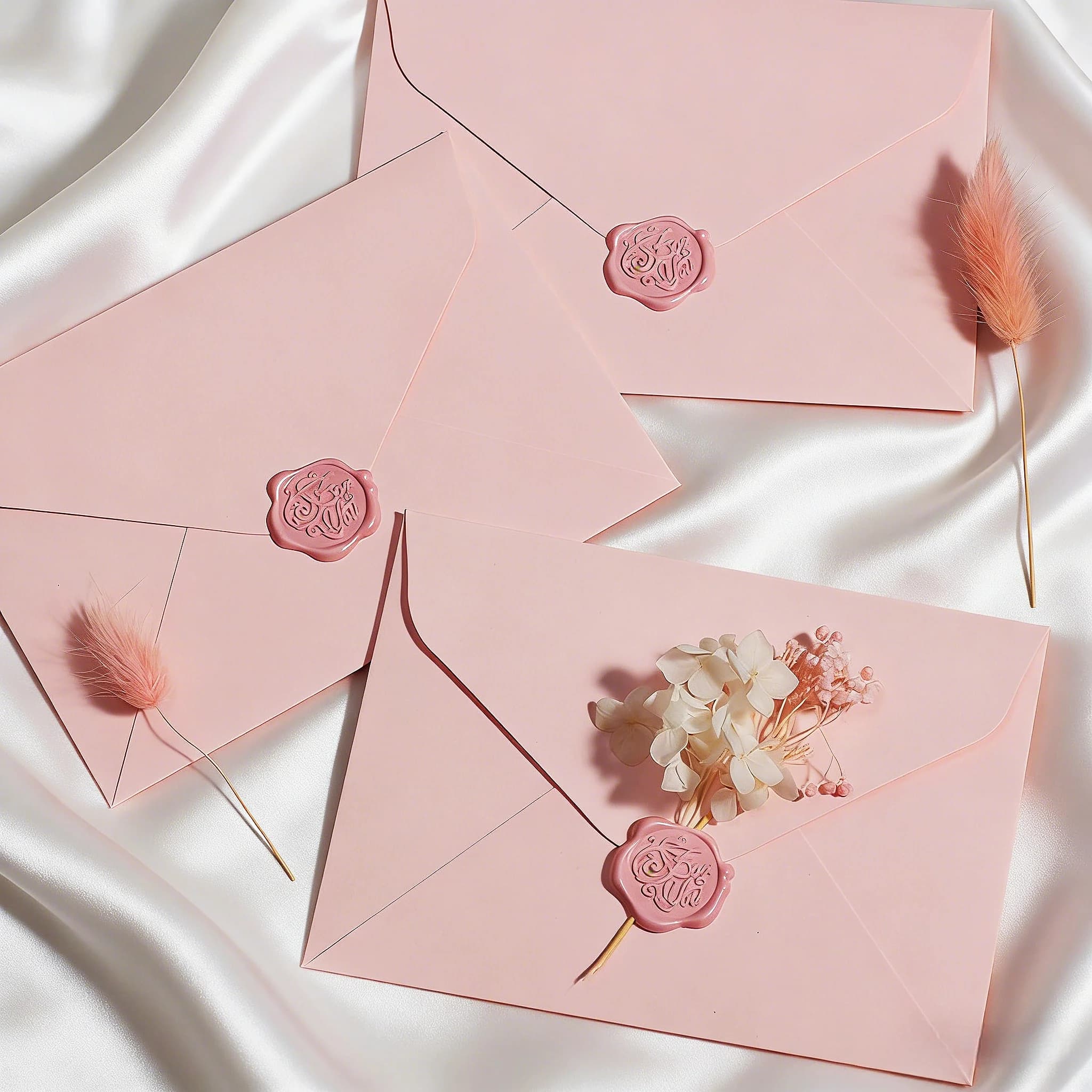 Set di Carta da Lettere e Buste Rosa Estetiche con Sigillo in Cera per Lettere d'Amore, Matrimoni, Lauree, Compleanni e Inviti