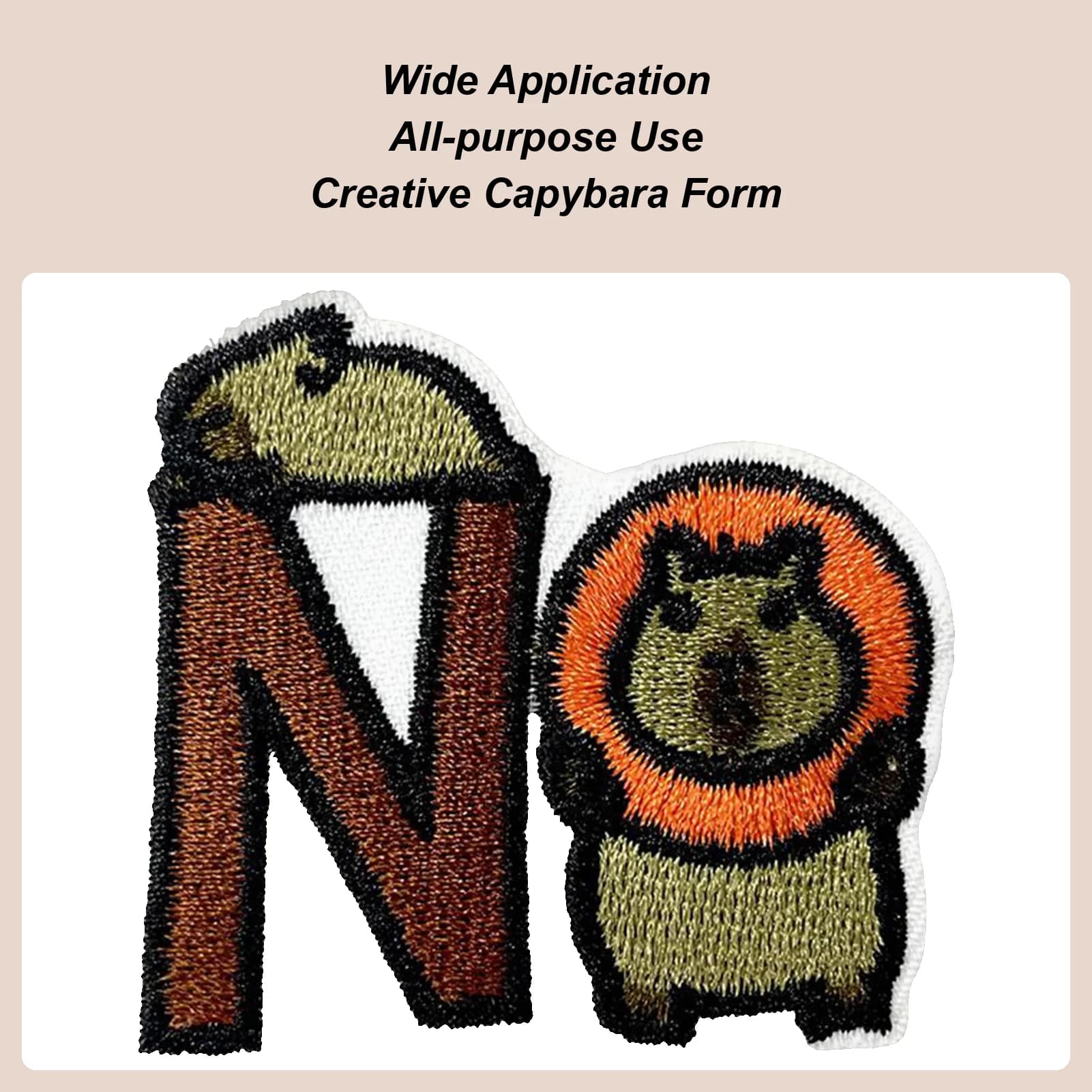 Toppe termoadesive Animali Toppe a forma di capibara per zaini Simpatiche applicazioni ricamate 14 pezzi per insegnanti Adolescenti Genitori