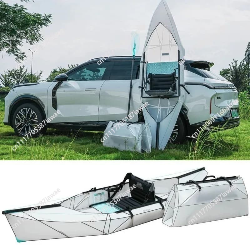 Portable Ultra Light Folding Boat Foldable Kayak Paper Boat Paddle Board Canoe Non-inflatable