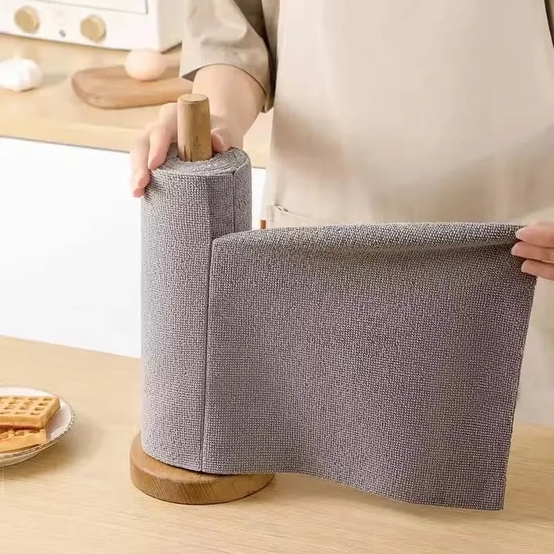 Cleaning Panels Reusable, Strophine Rolls in Microfiber for Kitchen, Paper Roll Substitutions, 1 Roll of 20 Sheets