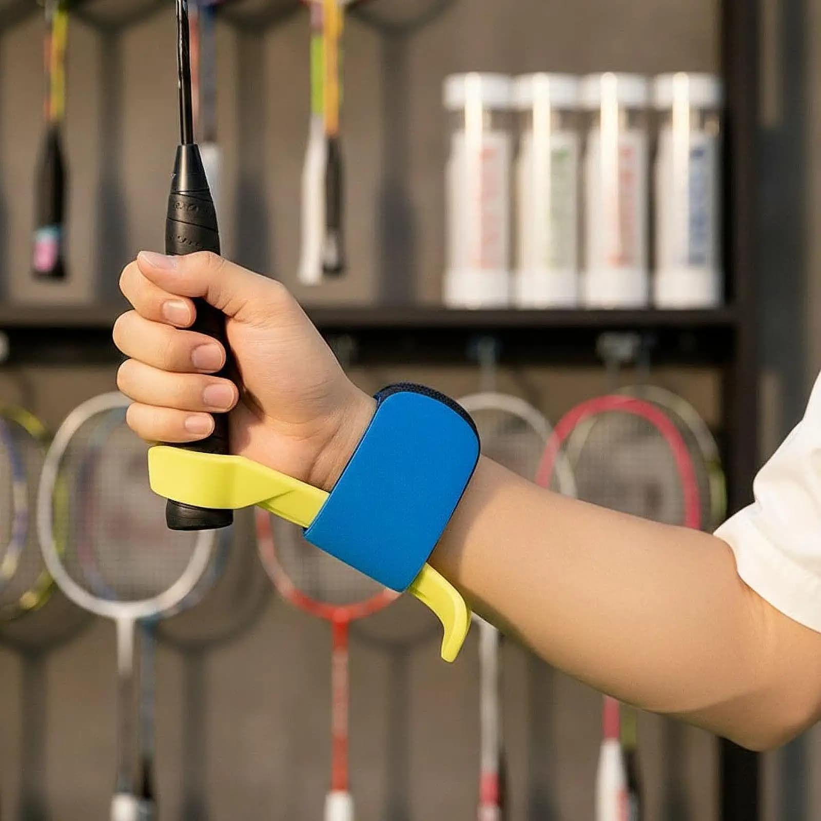 Badminton Grip Help Ergonomic Grip Corrector Racket Training Aid Lightweight Tennis Accessory for Professional Sports Practice