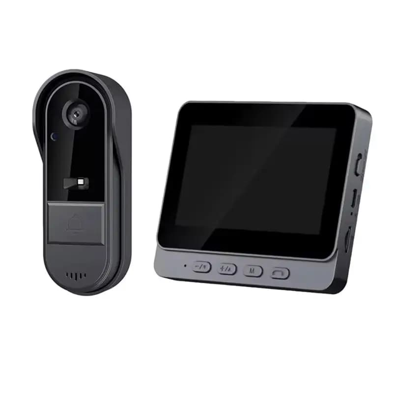 A76I-Intercom Doorbell Night HD-Vision 4.3Inch IPS Screen Waterproof Doorbell Camera Smart Home Security Video By Bell
