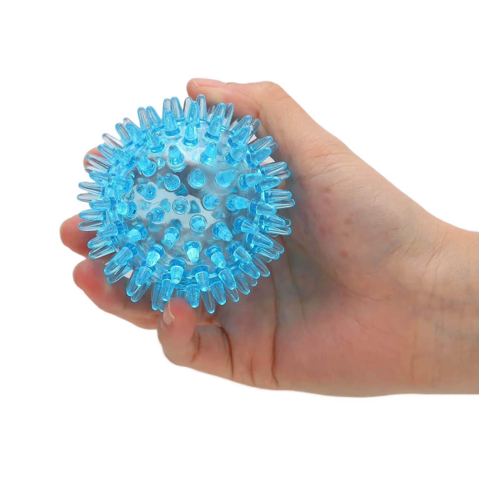 Transparent Soft Soft Massage Ball for Muscular Recovery, Exercise, Lift from Stress, Hand Massage, Nail Polish, Feet, Collo, Yoni and Massage