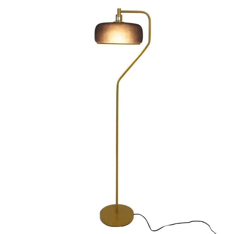 Lampada da terra in oro nero 110-120 V Apparecchio di illuminazione regolabile dal design moderno per la decorazione domestica