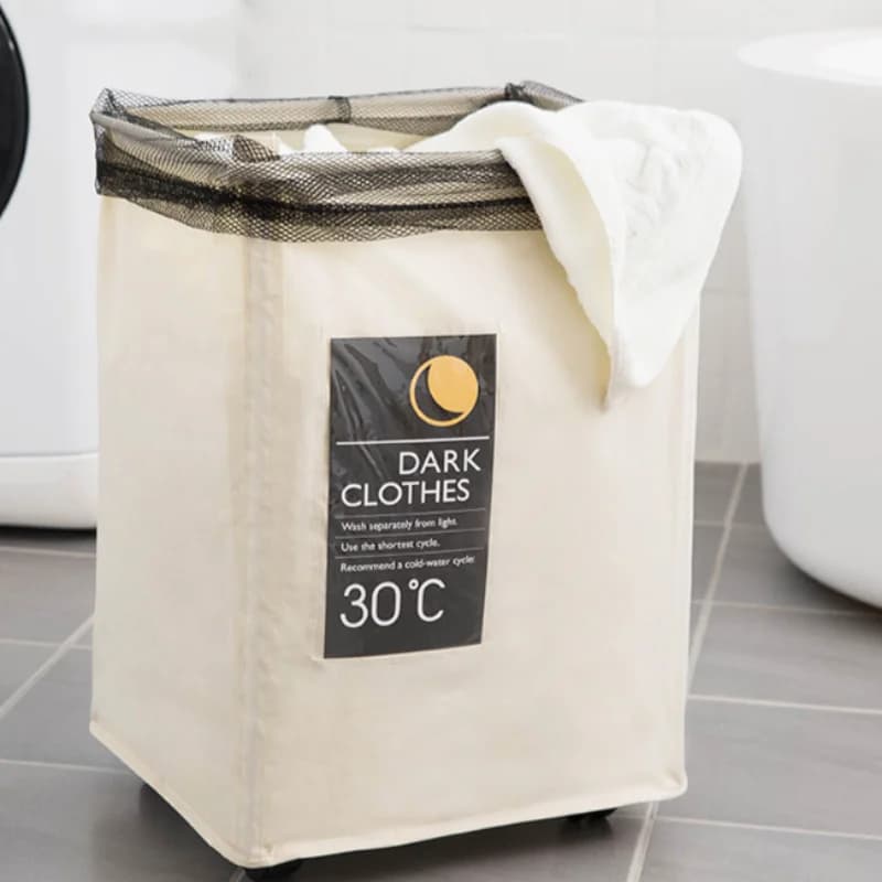 Classification Box Foldable Laundry Basket Roller Dirty Clothes Basket Clothes Storage Bag Yoga Storage Basket Household