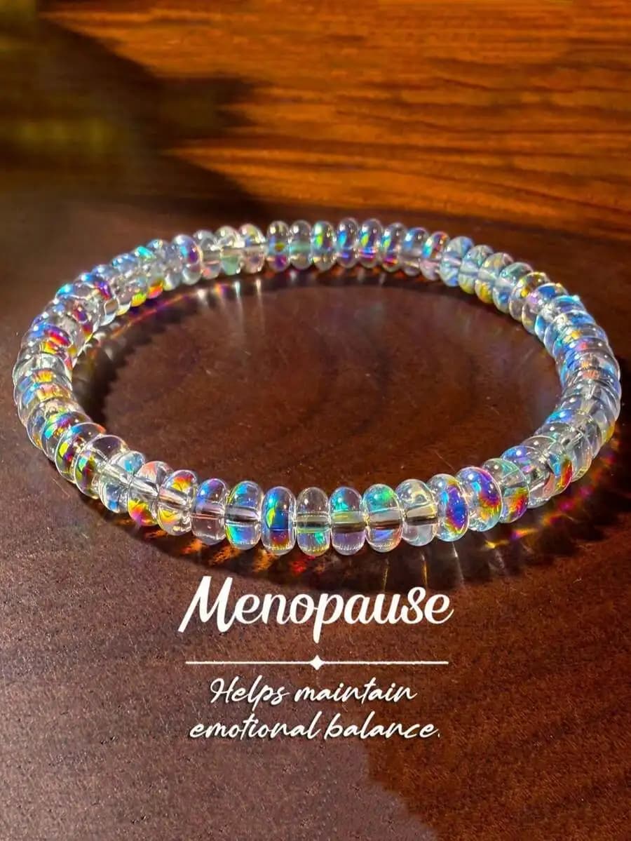 Menopause Balancing Bracelet, Menopause Bangle, Elastic Cord Jewelry, Helps Maintain Emotional Balance