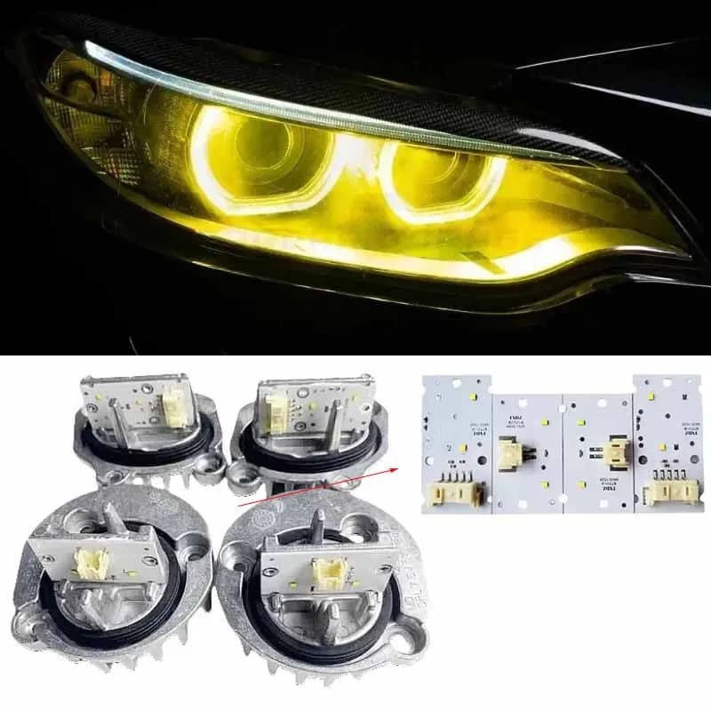 Whie Giallo Angel Eyes DRL Luce diurna per il 2014-2021 BMW Serie 2 F22 F87 F23 220i 228i M240i Xenon M2 LCI Faro LED